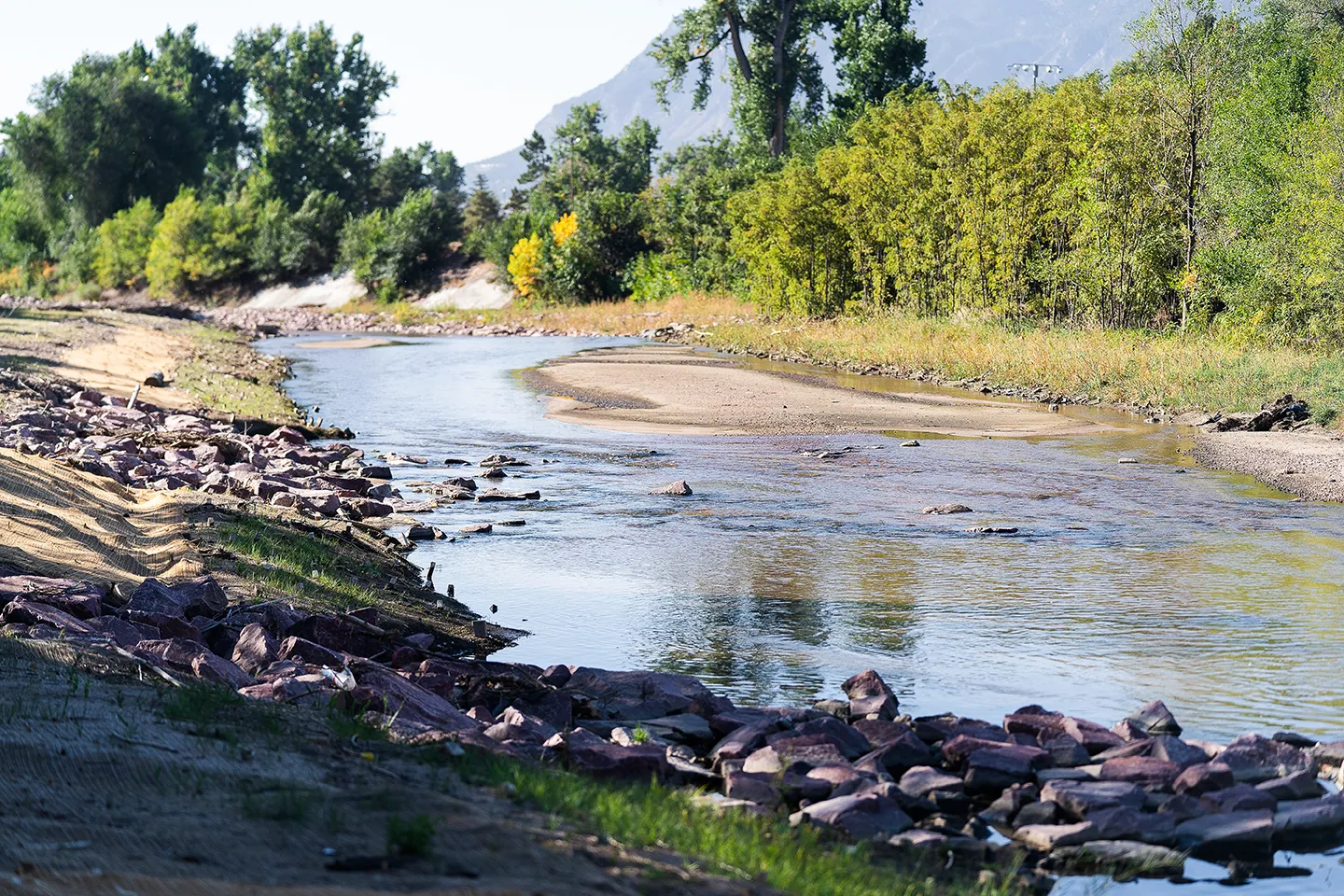 Significant enhancements were made to address the profile and bank stability of  Monument Creek in Colorado Springs, Colorado.