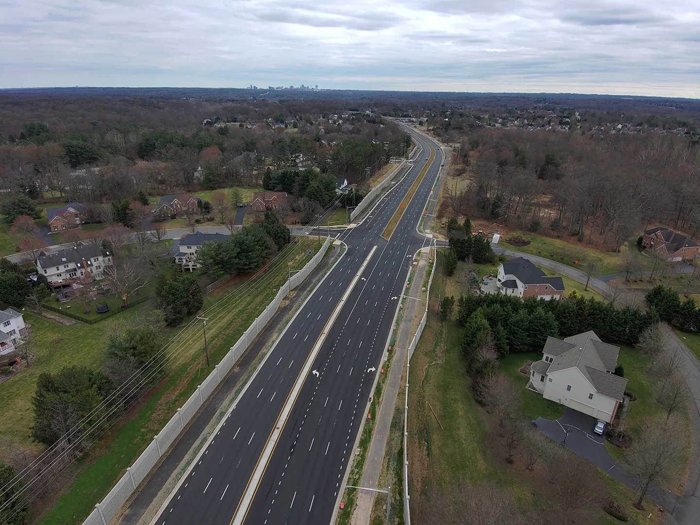 Route 7’s capacity is increased from four to six lanes. Photo courtesy of CES Consulting LLC.