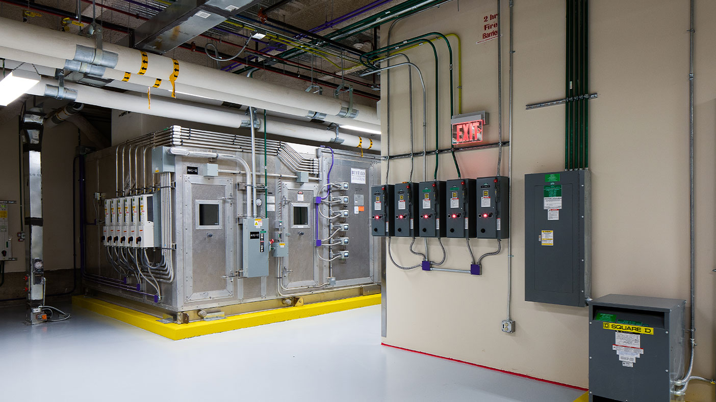 The upgraded MEP systems included a re-balance of the HVAC system, new electrical and medical gas outlet connections with the new room layout, and medical gas mains to support the phasing plan.